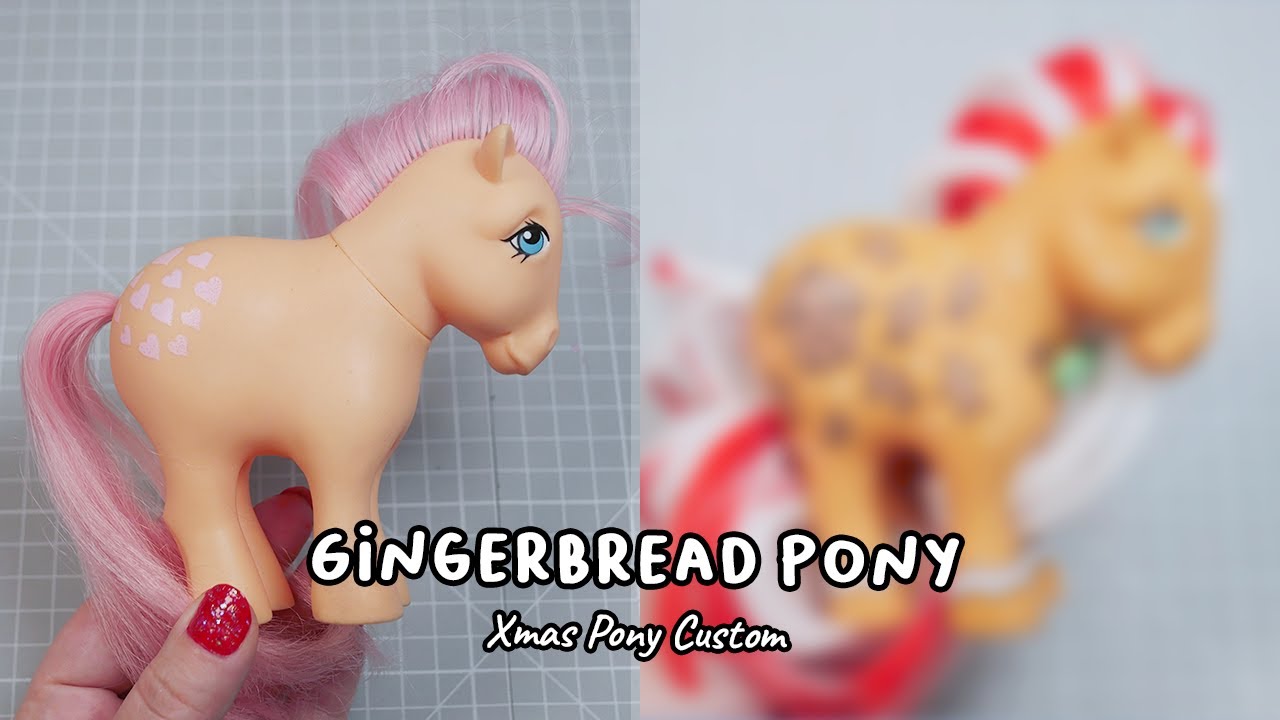 Peach to Gingerbread Pony Xmas Custom MLP G1