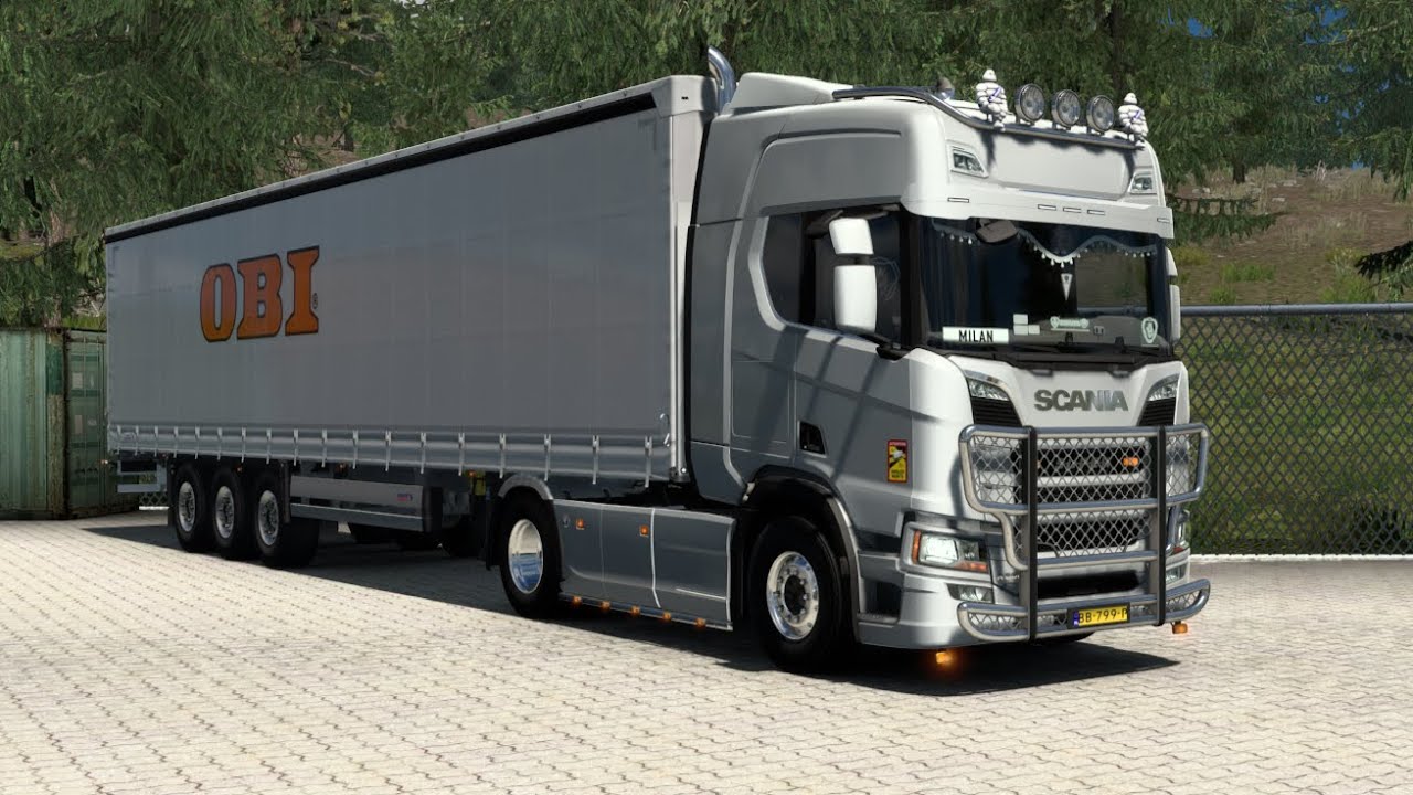 Ets2 1.56 | Scania 660 V8 Nextgen truck delivering + wheelcam (B) (D)