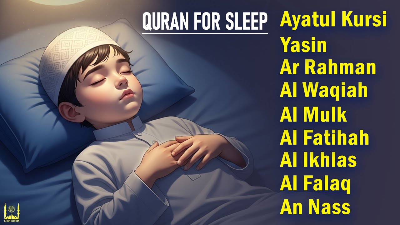 Very Very Beautiful Sleep Surah Listen Everyday | Al-Fatihah | Ayat Al-kursi | Yasin | Rahman | Mulk
