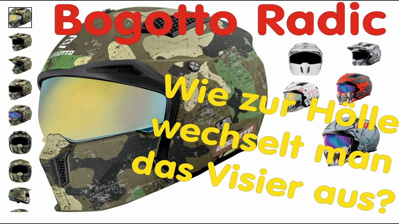 Bogotto Radic Camo - Visier wechsel - Sonnenblende wechseln