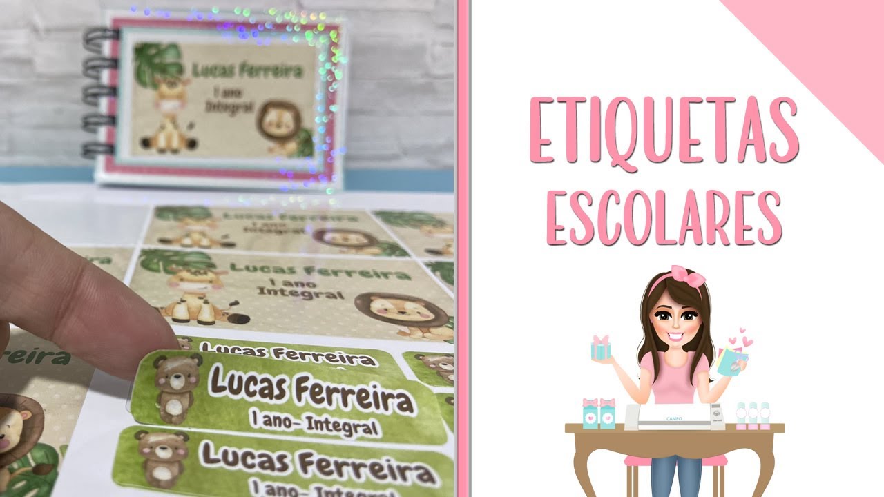 Como fazer Etiqueta Escolar | Lucre no começo do ano | Silhouette