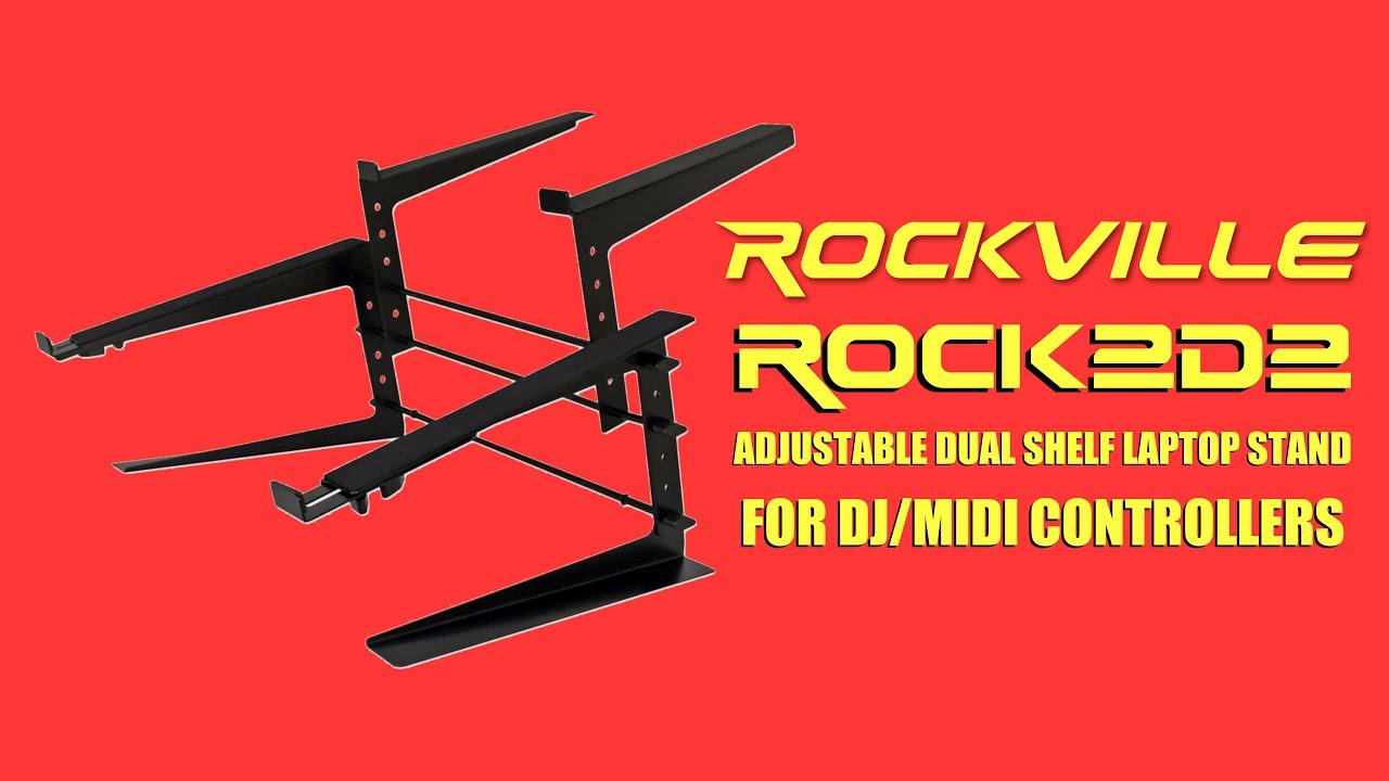 How to Set Up the Rockville ROCK2D2 Dual Shelf Laptop Stand For DJ & Midi Keyboard Controllers