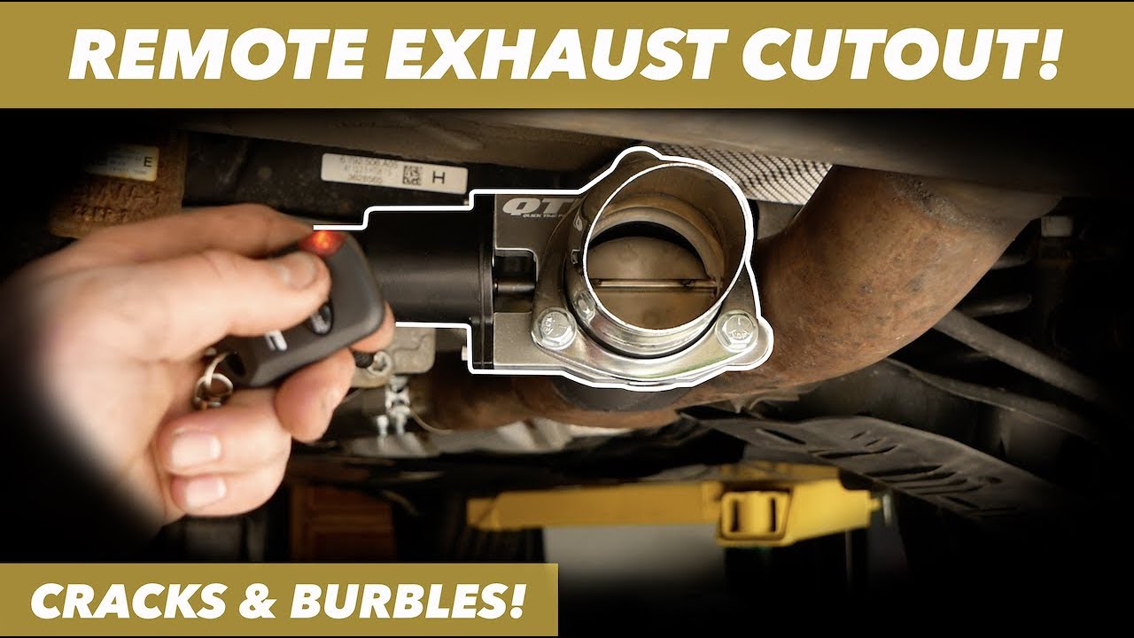 Выпускная система QTP Electric Exhaust Cutout // Прямой выпуск для моего BMW