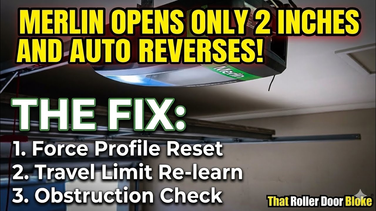 How to Fix a Merlin Tilt Master MT 100 EVO That Won’t Fully Open