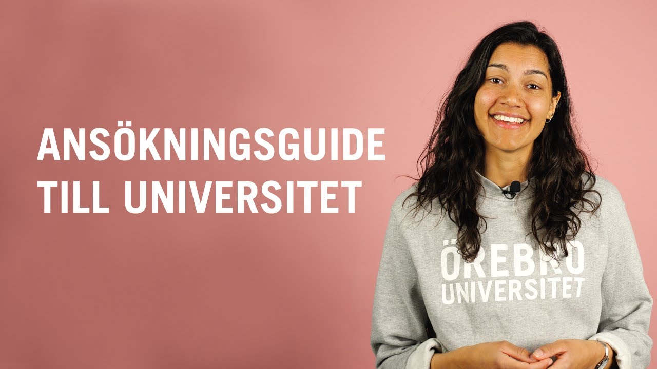 Hur söker man till universitetet?