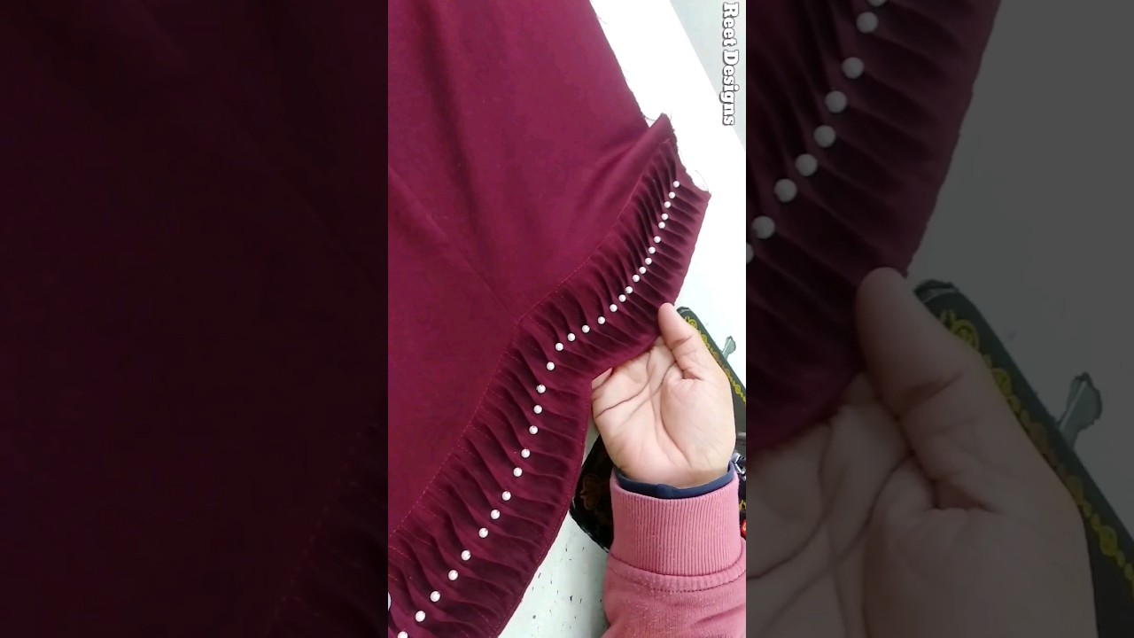 Amazing Trouser Design with Pintucks and Pearls #shorts #rdshorts #trouserdesign