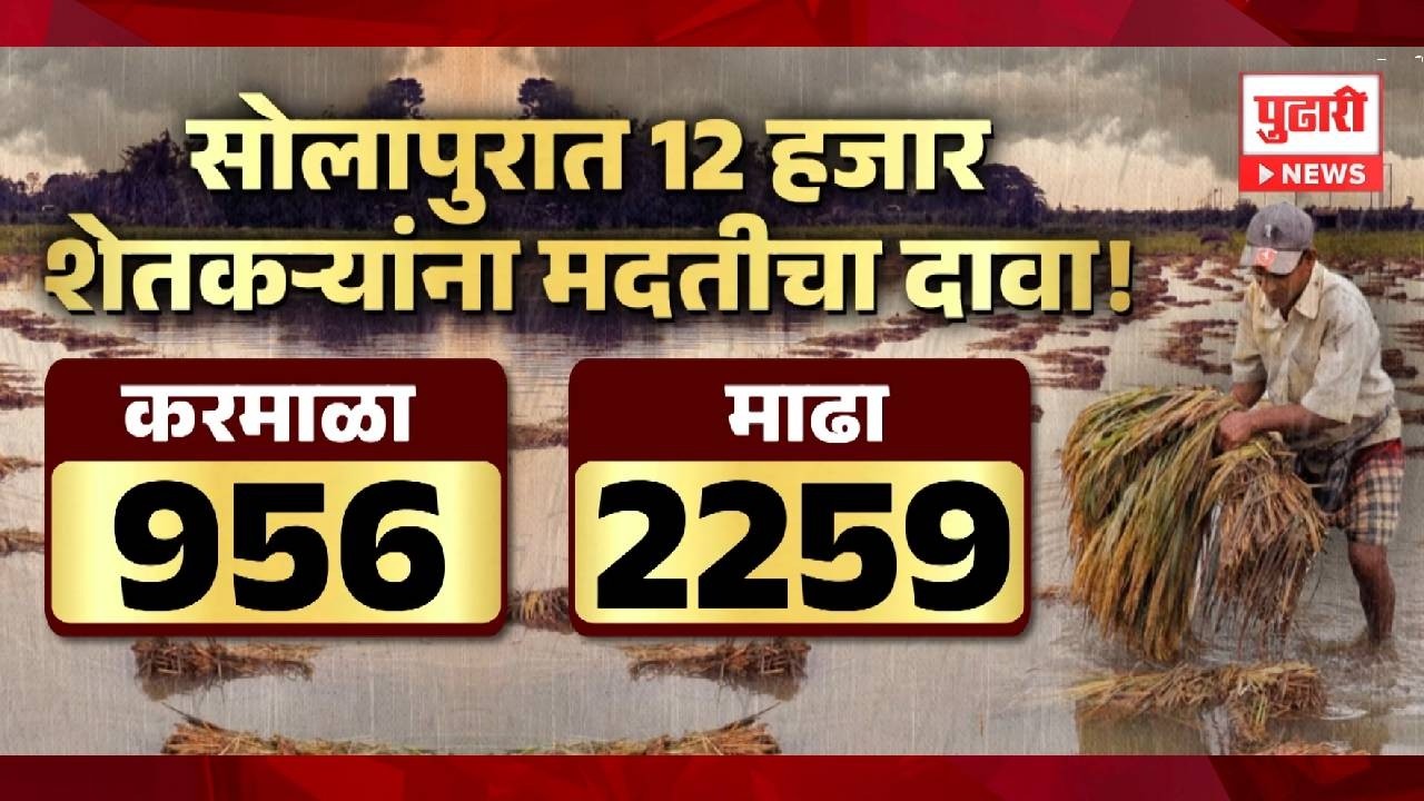 Pudhari News | सोलापुरात 12 हजार शेतकऱ्यांना मदतीचा दावा ! #maharashtrapolitics