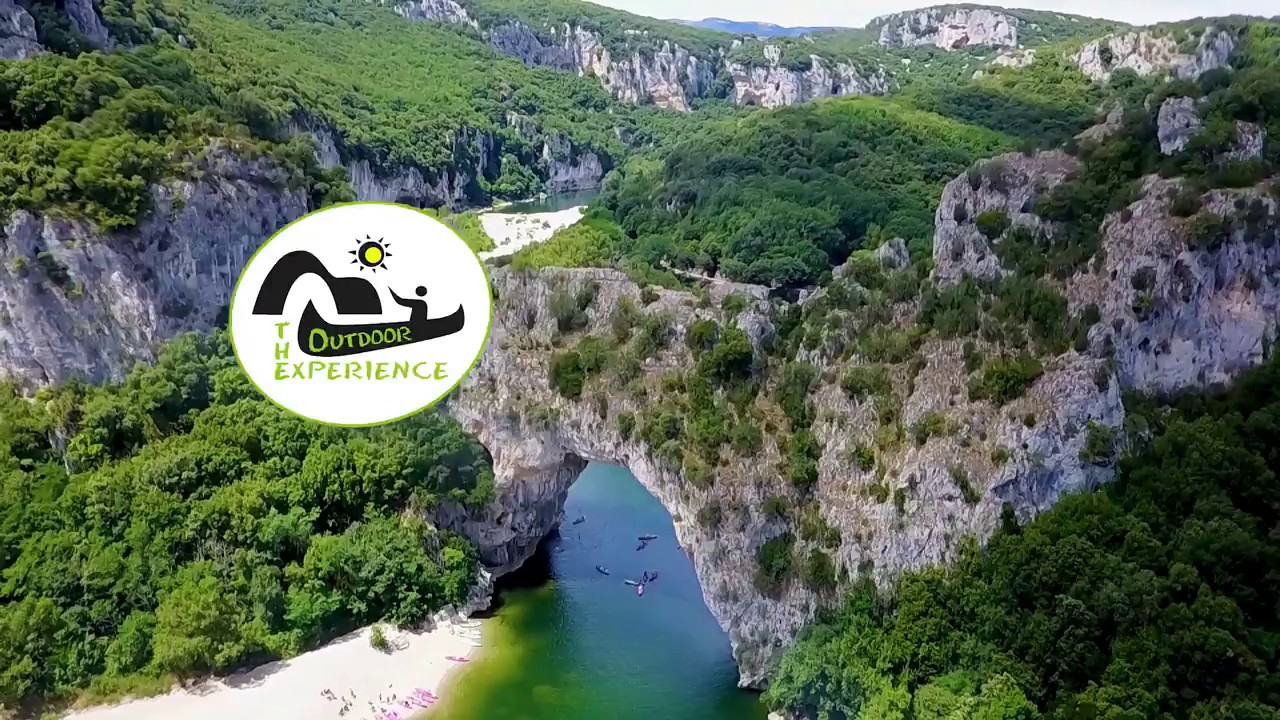 Ardeche River with a drone