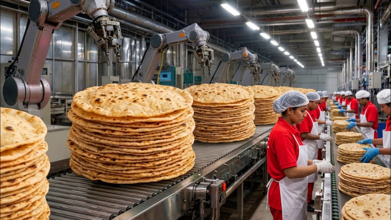 Inside USA Flatbread Factory | Food Manufacturing l How Flatbread Is Made in USA Factory 