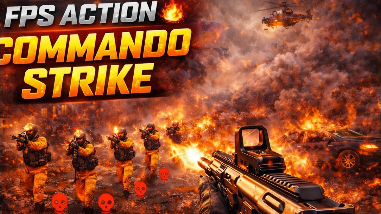 Commando Strike Mobile 🎮 | Full FPS Gameplay | Tactical Fights