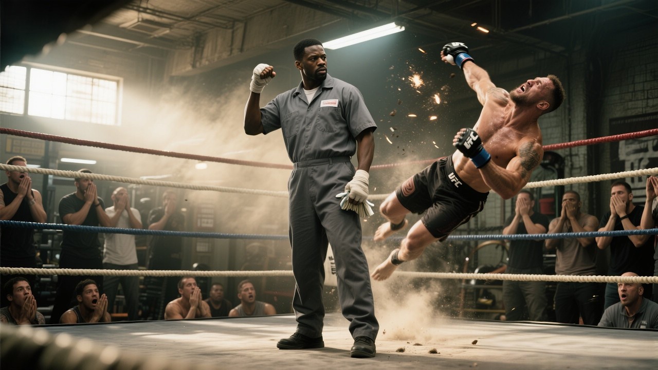MMA Trainer Forced a Black Janitor Into the Ring — Then Got Knocked Out Cold in One Hit...