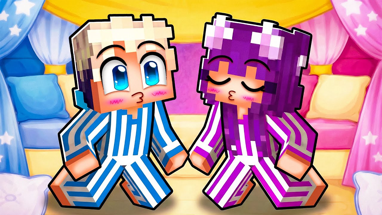 Elly Küsst Lumi auf einer ÜBERNACHTUNGSPARTY in Minecraft…