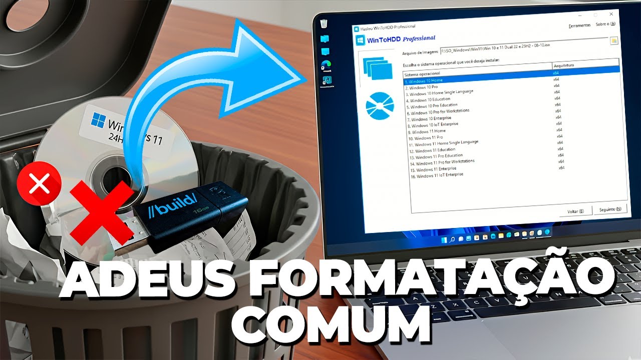 Tchau Formata&ccedil;&atilde;o COMUM Conhe&ccedil;a o Novo M&Eacute;TODO que FORMATA Qualquer Windows sem TPM