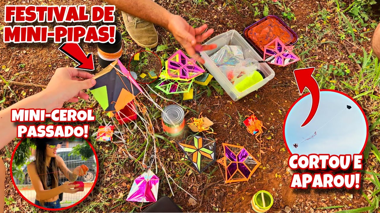 Combate de Mini-Pipas com Cerol Passado | Rafa Pipeira Tirando Rélo com as Menores Pipas do Mundo!