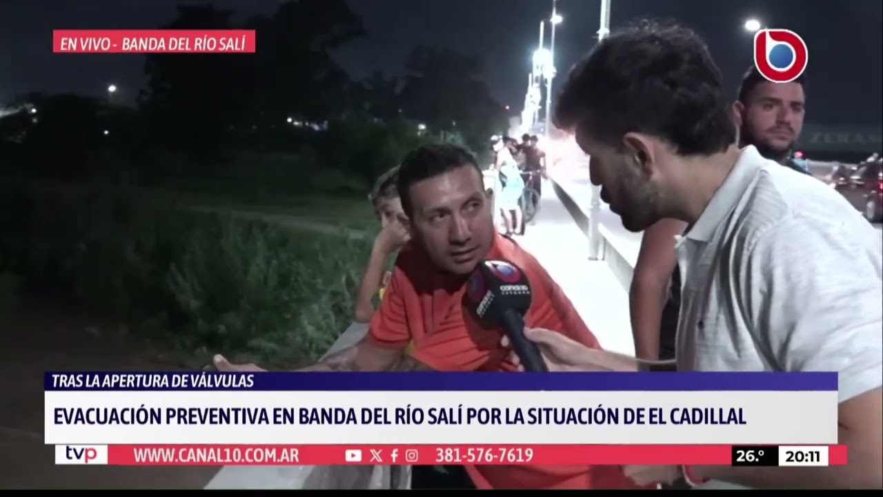 Crece el caudal del Río Salí y realizan evacuaciones preventivas en Tucumán