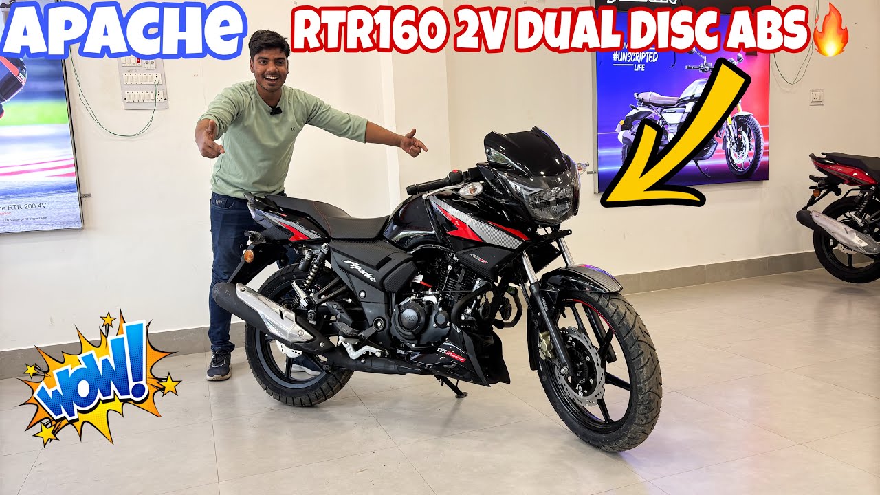 2025 TVS Apache RTR 160 2V Dual Channel ABS Model Full Review | New Update| Price & Mileage