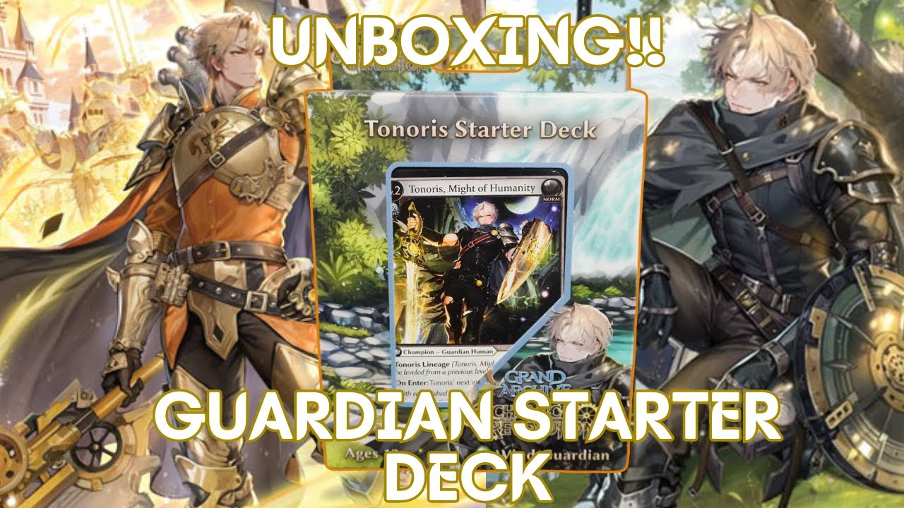 Grand Archive TCG Tonoris Starter Deck Opening & Unboxing! | Wind Guardian | Grand Archive Card Game
