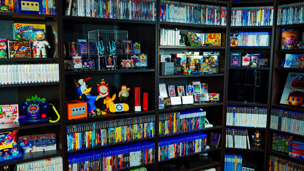 Ich zeige alles was in meinem Gaming Regal steht, weil niemand gefragt hat