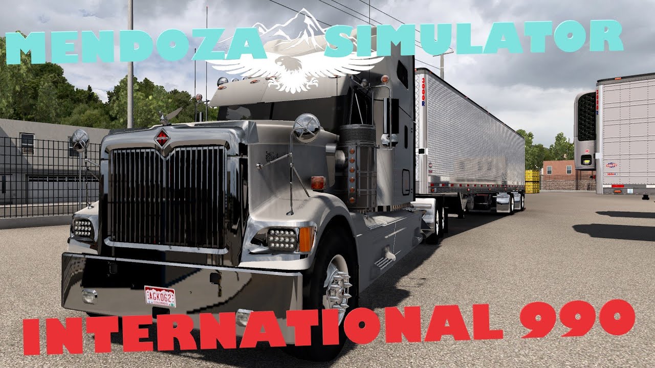 American Truck Simulator . Ats 1.39/International 990i -Caja Refrigerada/refrigerated box. Descargar