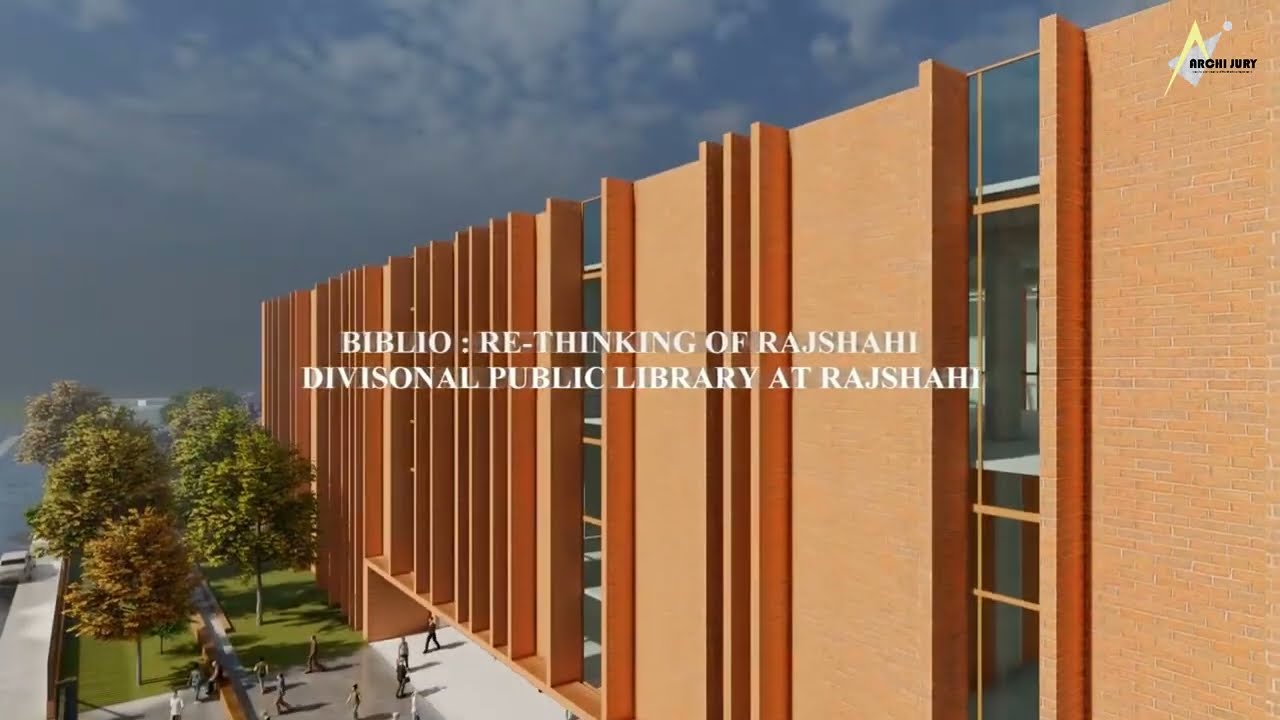 RE THINKING OF RAJSHAHI DIVISIONAL LIBRARY ! #animation #archijury