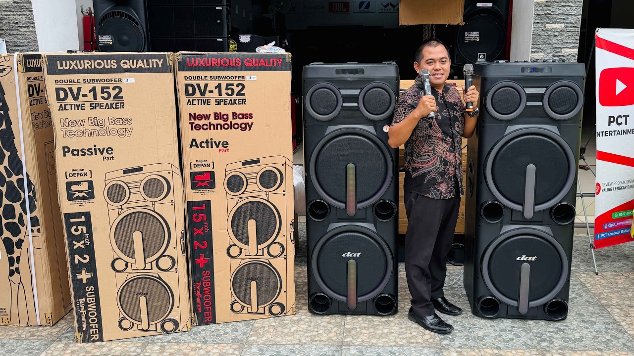 UNBOXING SPEAKER DAT DV 152 pesanan dari CERME GRESIK