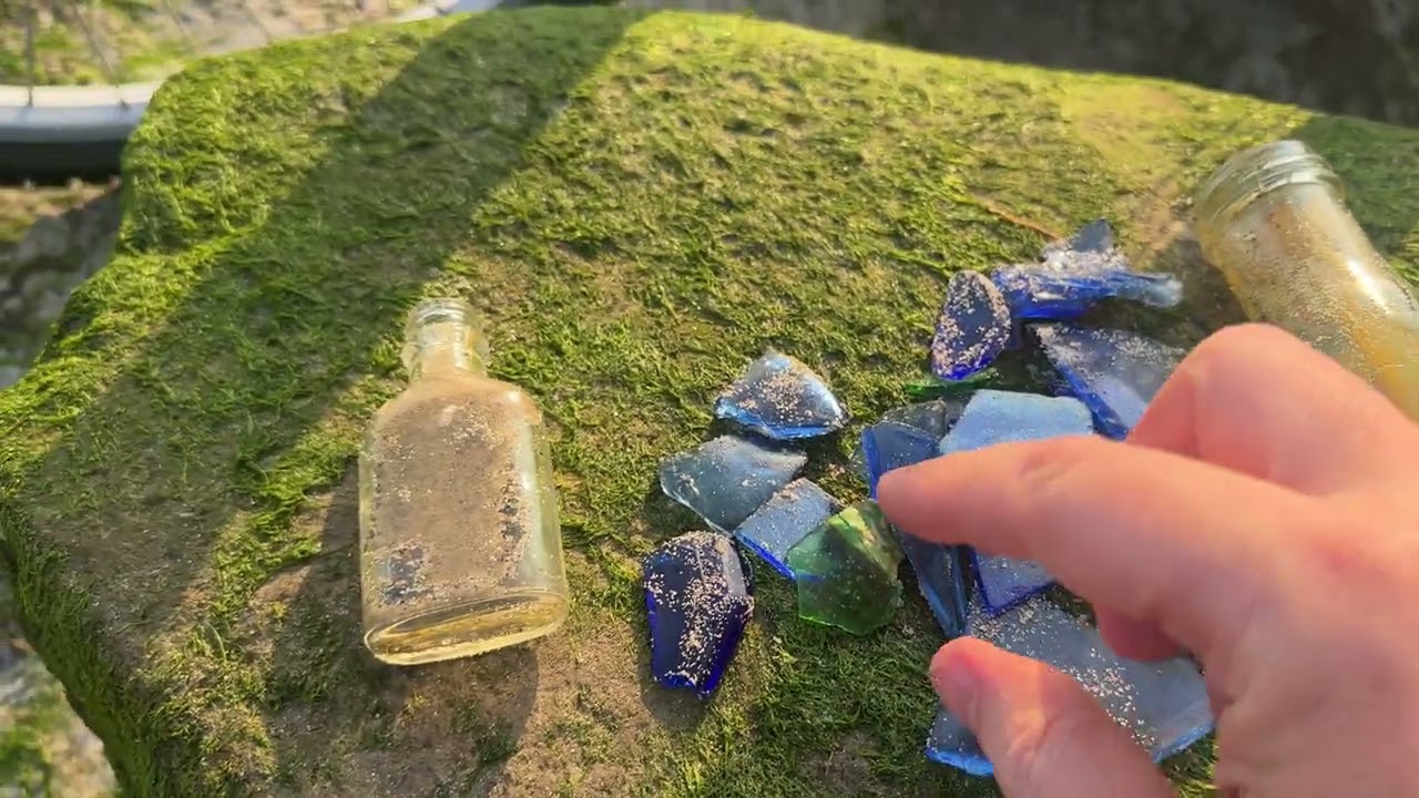Glass Bottle Beach at Dead Horse Bay Floyd Bennett Field Marine Park Brooklyn New York City NYC USA