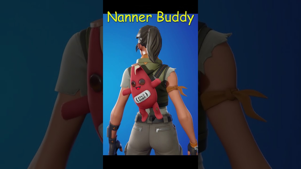 The Nanner Buddy Backbling is a FREE reward for #Fortnite Crew members