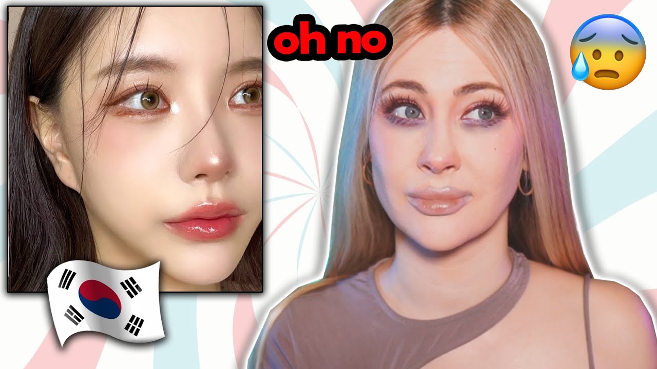Intenté Copiar un Tutorial de MAQUILLAJE COREANO 😥 help!