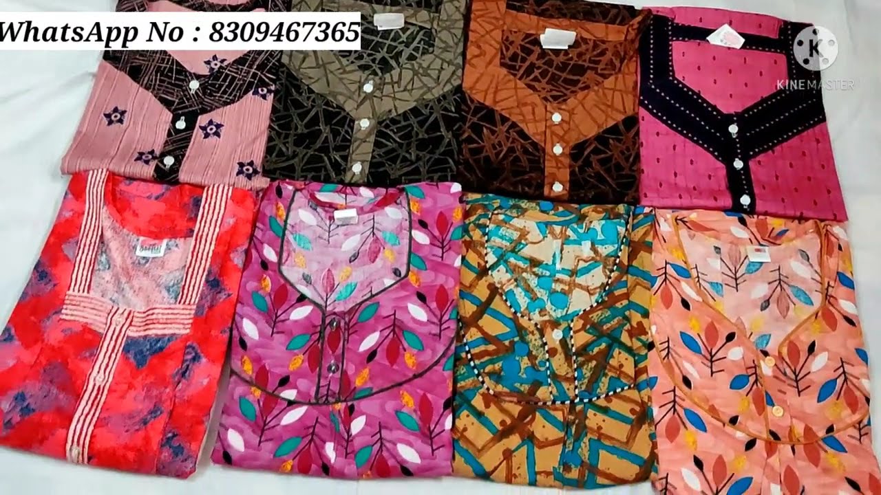 Cotton Nighties, Ladies Nighties, Latest Nighty Collection's