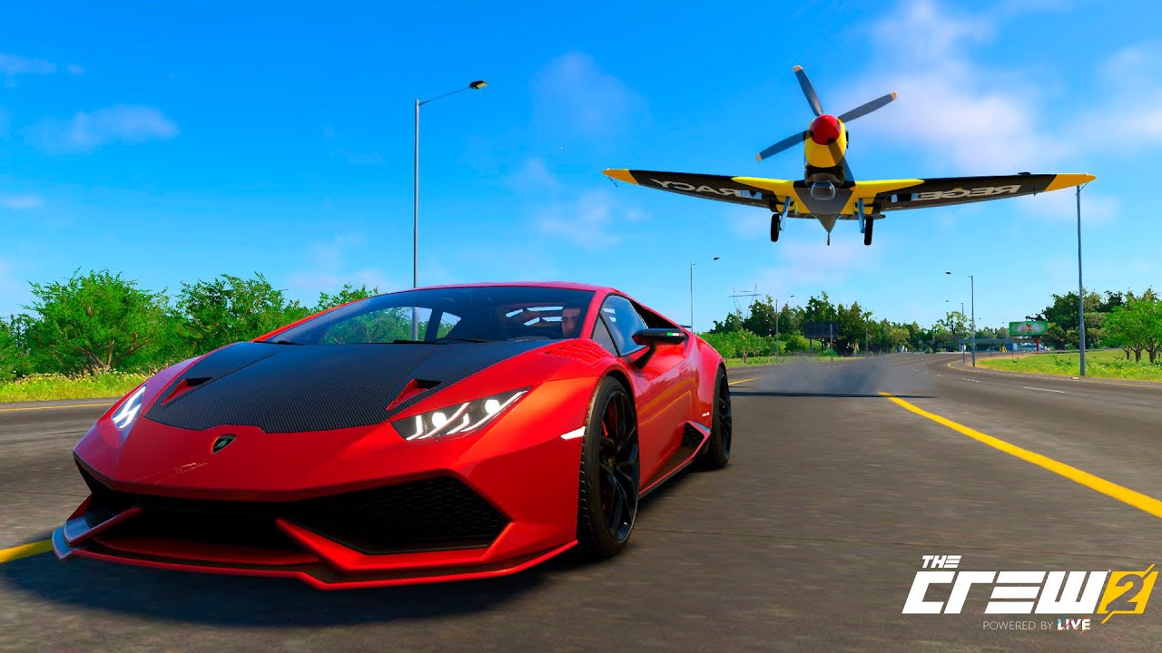 ¡Lamborghini Huraca VS AVIÓN! - Test de VELOCIDAD - The Crew 2 Online | Logitech G29