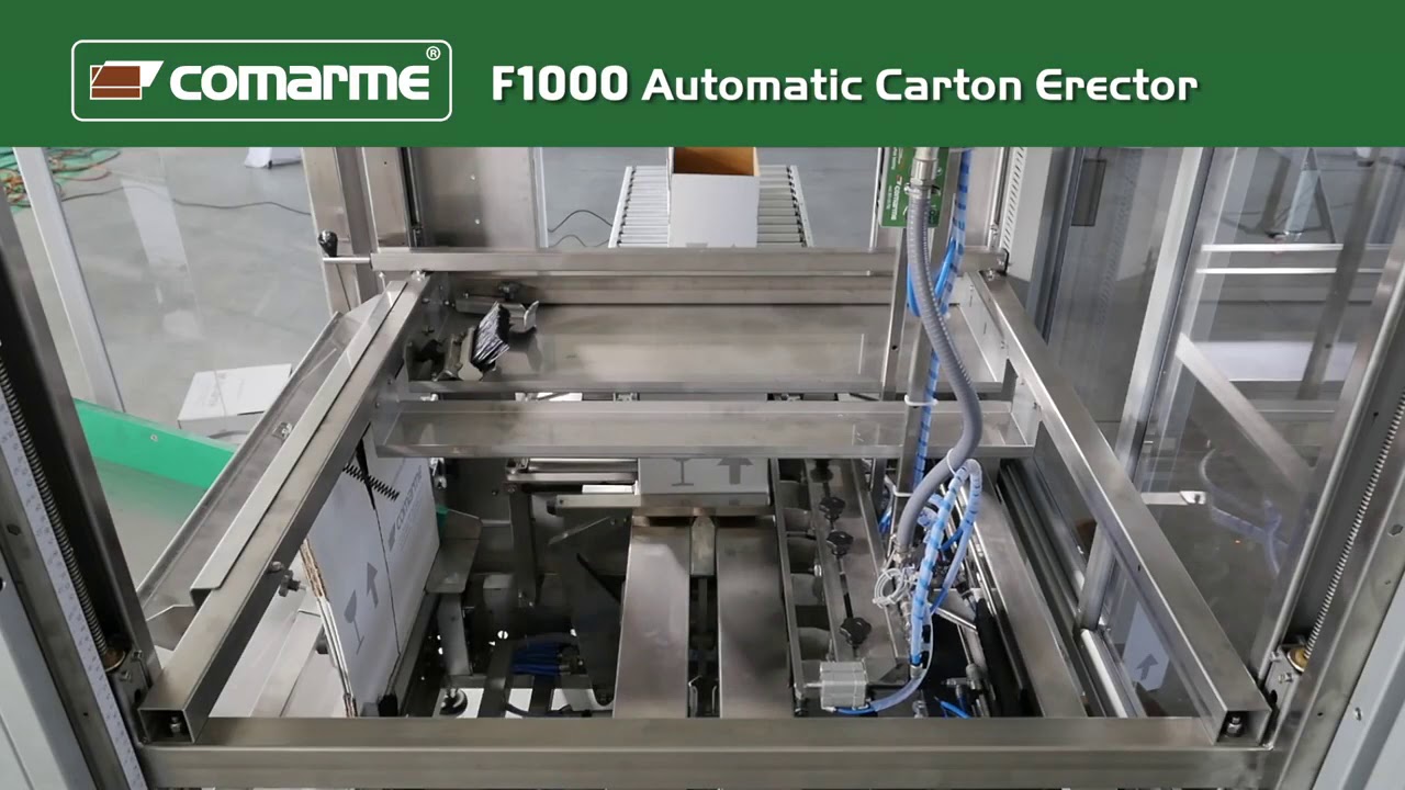 COMARME AUTOMATIC CASE ERECTORS with bottom sealing by adhesive tape