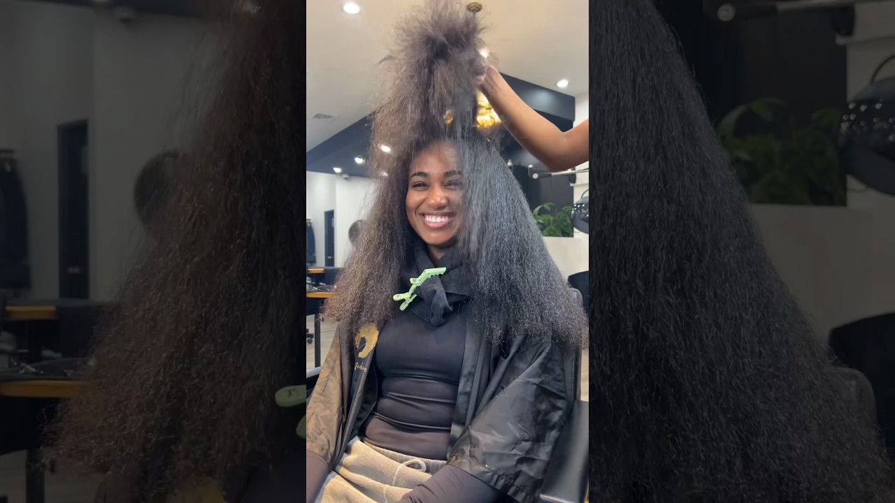 My birthday is tomorrow and it&rsquo;s silk press season!✨🥳 I&rsquo;m OBSESSED 😍 #naturalhair #silkpress