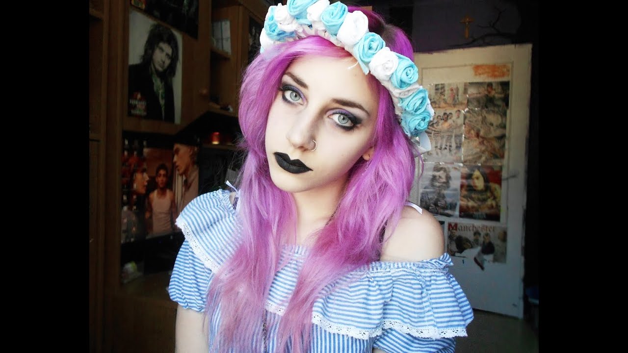PASTEL GOTH my make-up FAST TUTORIAL