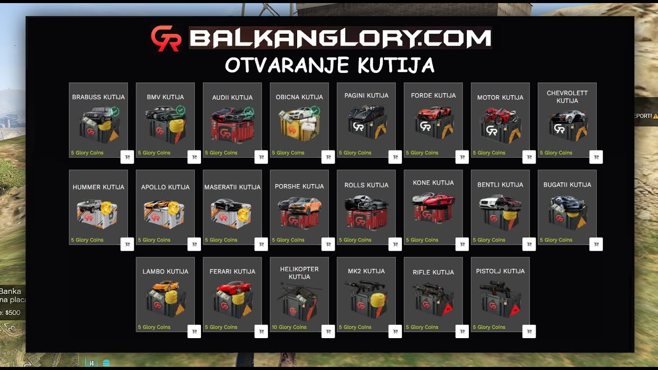GLORY ROLEPLAY - OTVARANJE KUTIJA (95 glory coins)