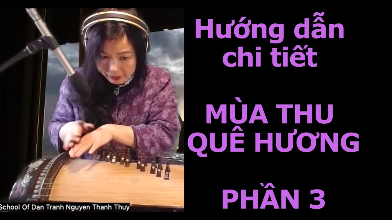 HƯỚNG DẪN CHI TIẾT MÙA THU QUÊ HƯƠNG (#3) #dantranhonline #mùathu #nguyenthanhthuy #schoolofdantranh
