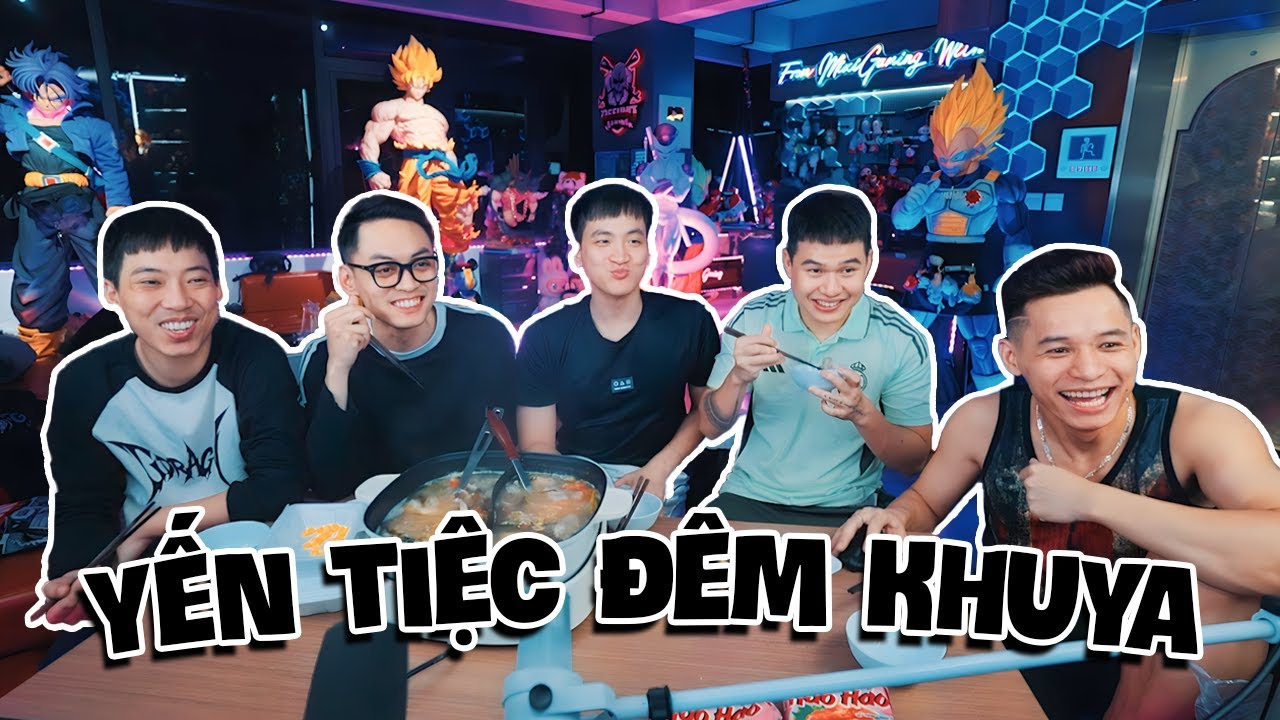 Mukbang nồi lẩu sườn sụn giữa đ&ecirc;m c&ugrave;ng 5 anh em, ch&agrave;o mừng g&oacute;c stream mới lung linh lấp l&aacute;nh.