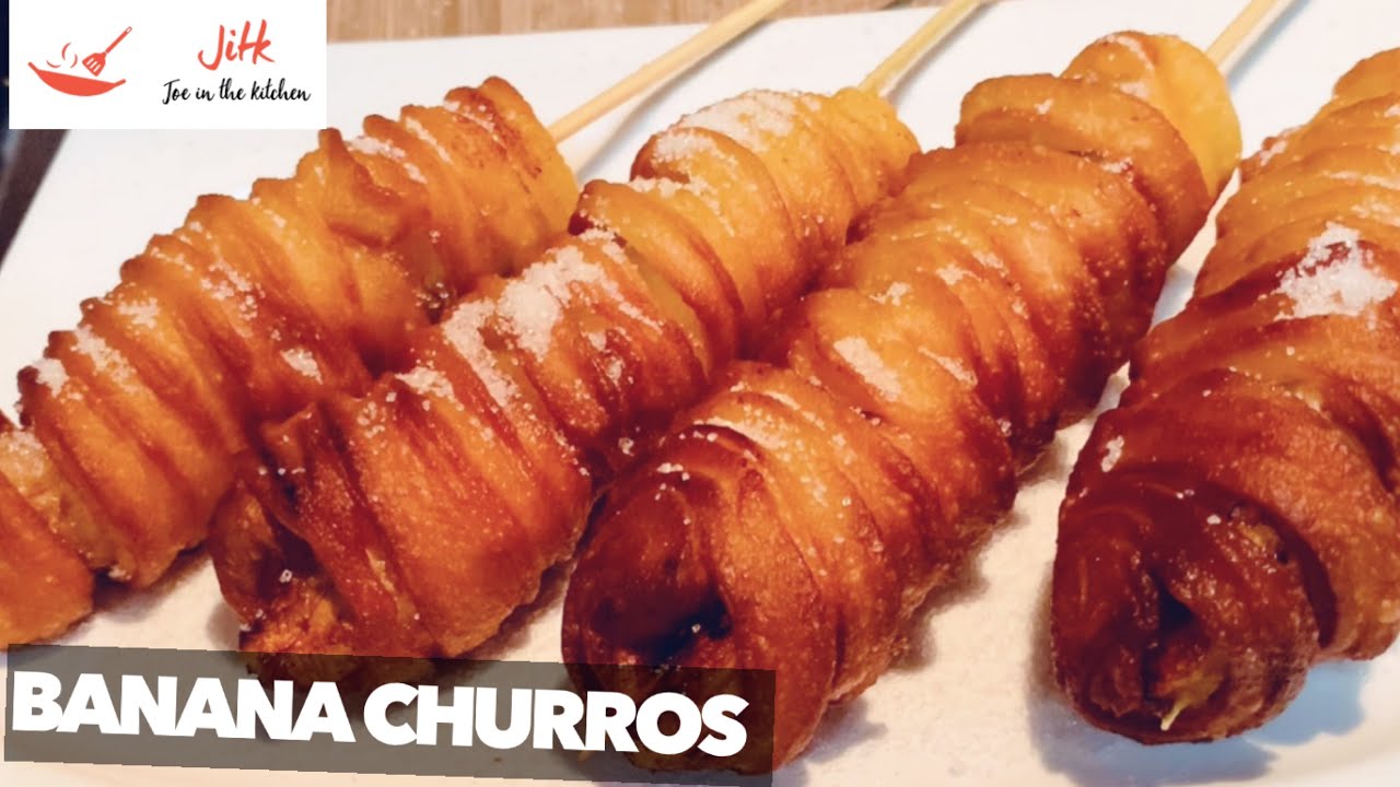 Yummy Banana Churros | Saba Churros | How to make Churros @JoeCooking