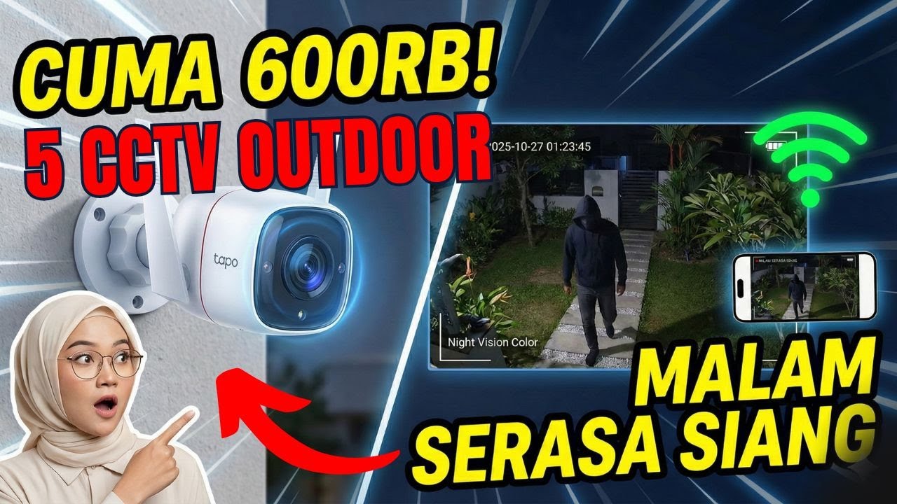 5 Rekomendasi Smart CCTV Outdoor WiFi Terbaik Dibawah 1 Juta!