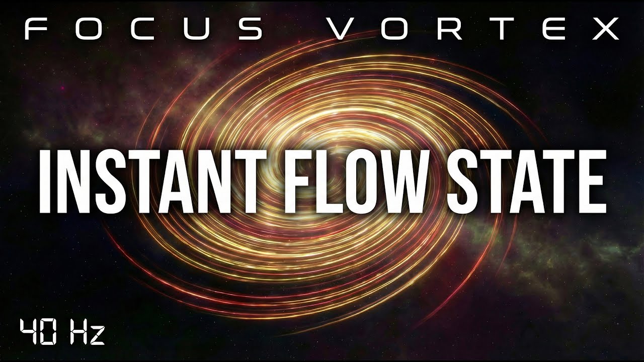 INSTANT FLOW STATE 🌊 1 Hour Isochronic Tones No Loop
