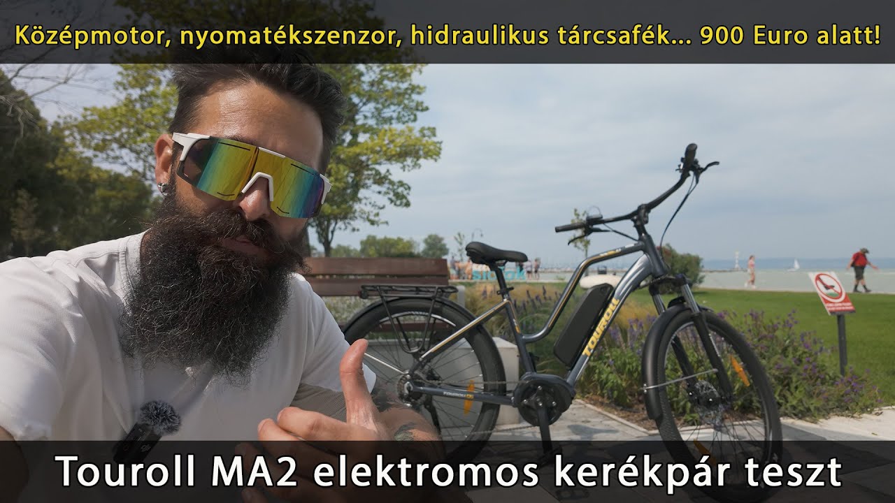 Középmotor, nyomatékszenzor, hidraulikus tárcsafék - Touroll MA2 olcsó elektromos kerékpár bicikli