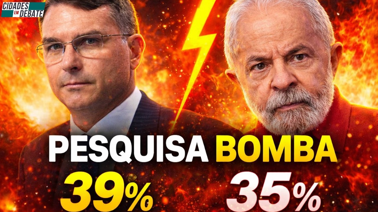 QUINTA PAUTA  Pesquisa aponta Flávio Bolsonaro à frente de Lula na corrida presidencial