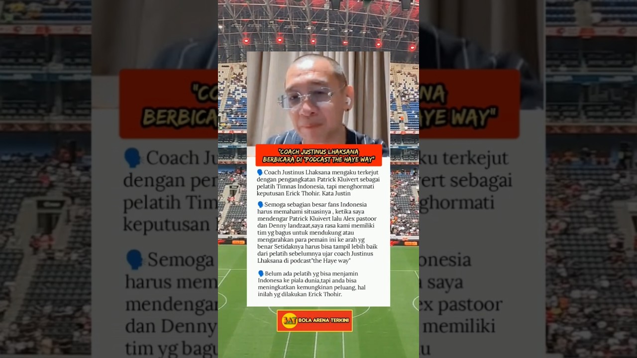 Reaksi Coach Justinus atas Pengangkatan Kluivert Dipodcast The Haye way#justinuslhaksana