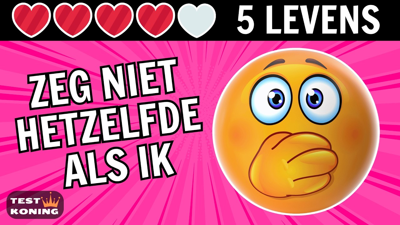 Nederlandstalige Challenge! 🇳🇱 |  Zeg NIET hetzelfde | Test Koning 👑