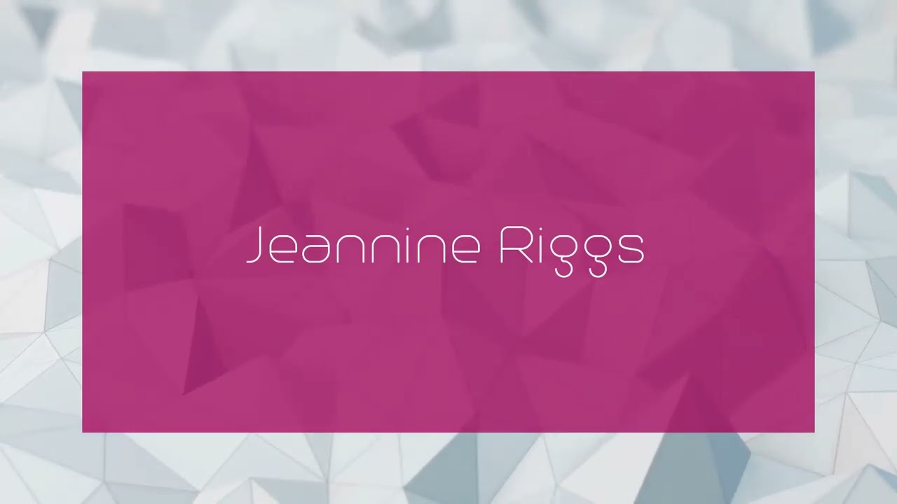 Jeannine Riggs - appearance