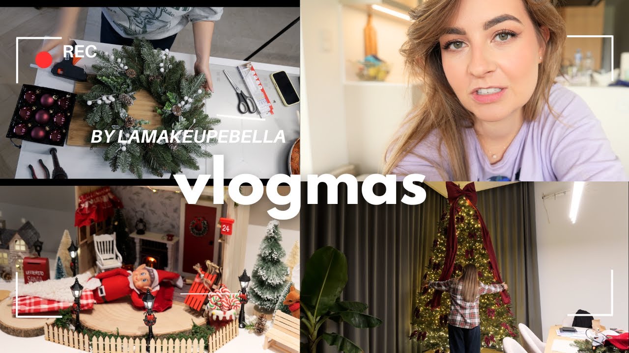 🎄vlogmas: jak zrobić wianek na drzwi? | ubieramy choinkę jak u Kevina! | lamakeupebella