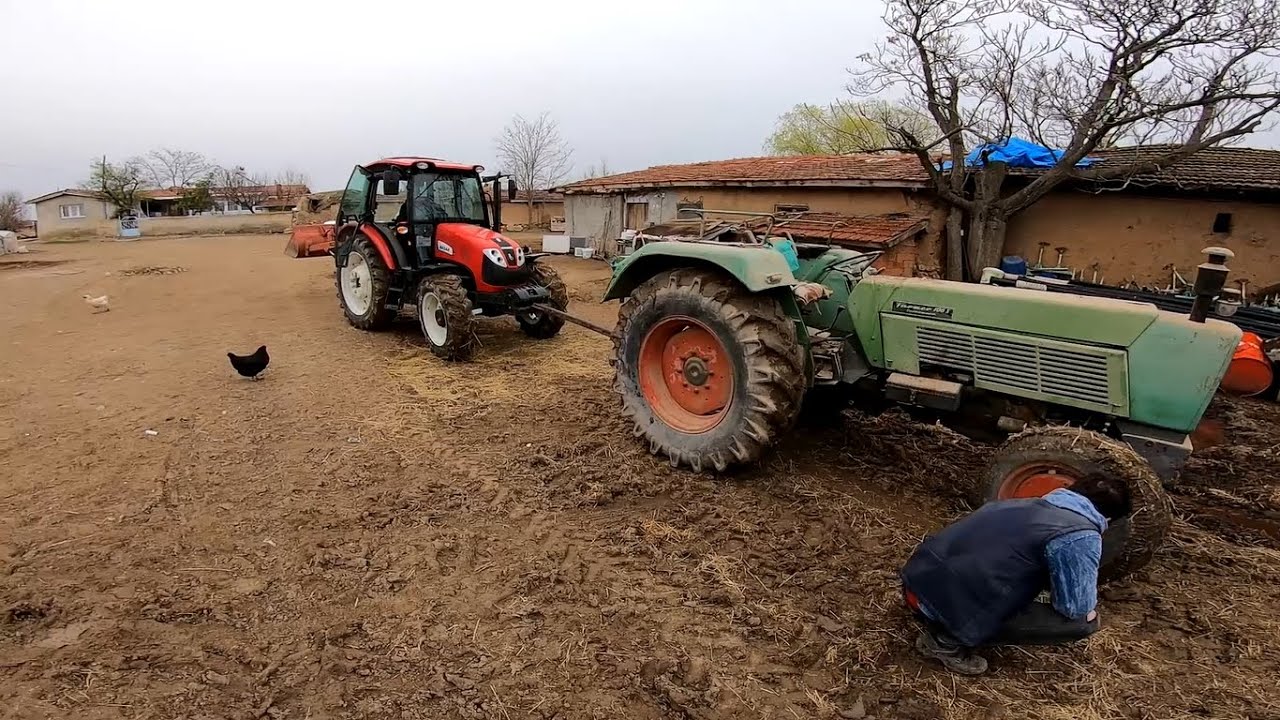 Çalışmayan traktörü garaja sokuyoruz! Turbolu Ford 3000 ve Fendt
