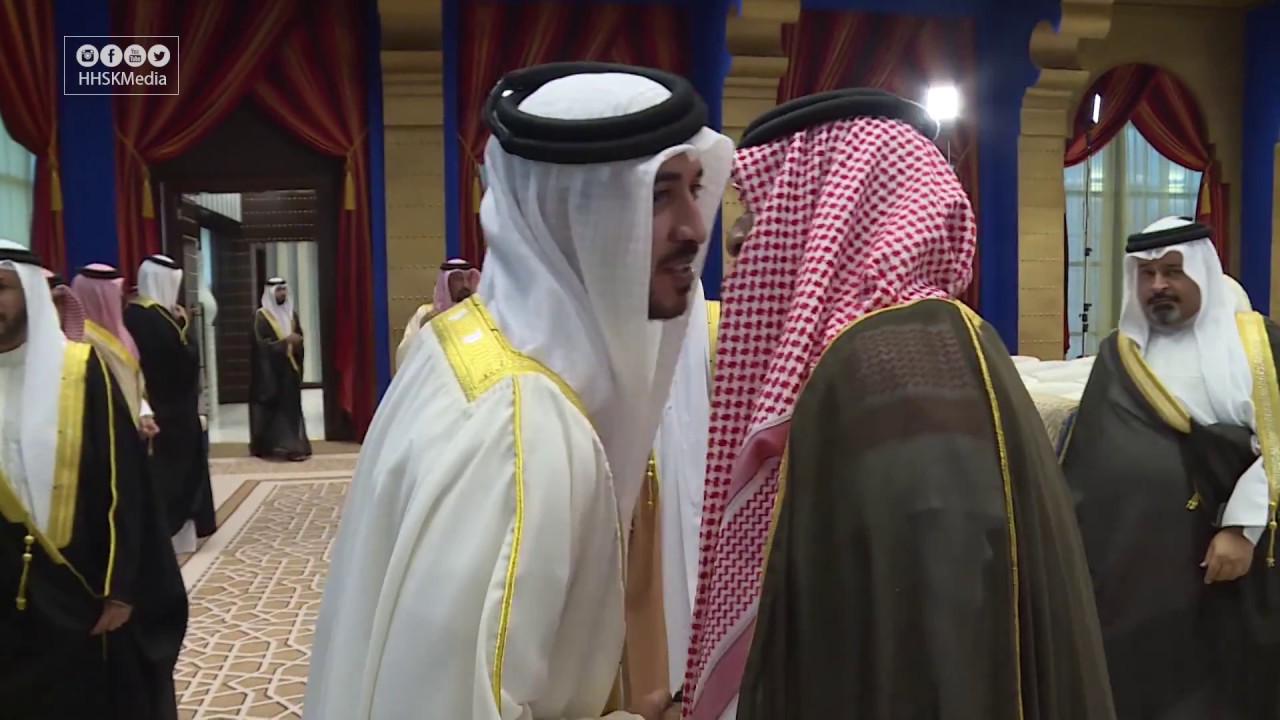 سمو الشيخ ناصر بن حمد آل خليفة يتقبل التهاني والتبريكات بمناسبة زواج أخيه سمو الشيخ خالد بن حمد
