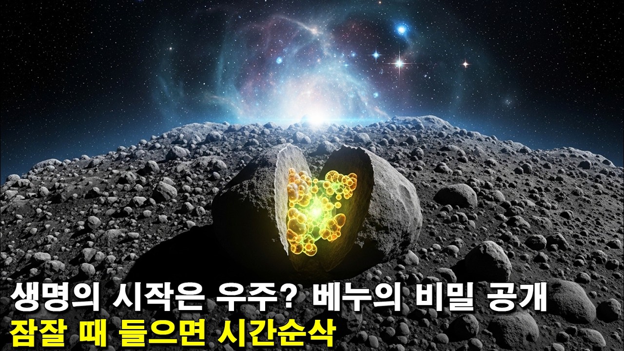 [수면다큐]《우주에서 생명이 기원했을까? NASA 베누 소행성 발견 완벽 해설》잠잘 때 들으면 시간순삭!