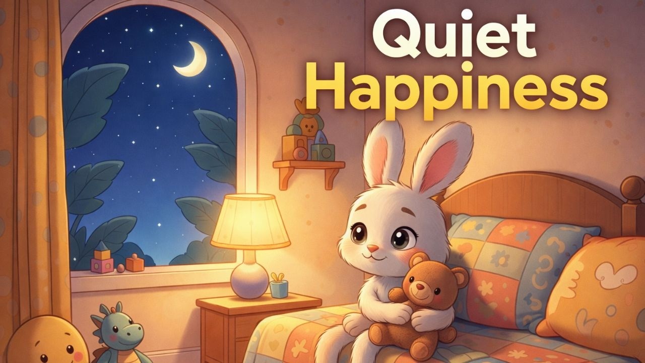 The Little Bunny Discovers Quiet Happiness 🐰 | A Calming Bedtime Story That Helps Kids Feel Safe