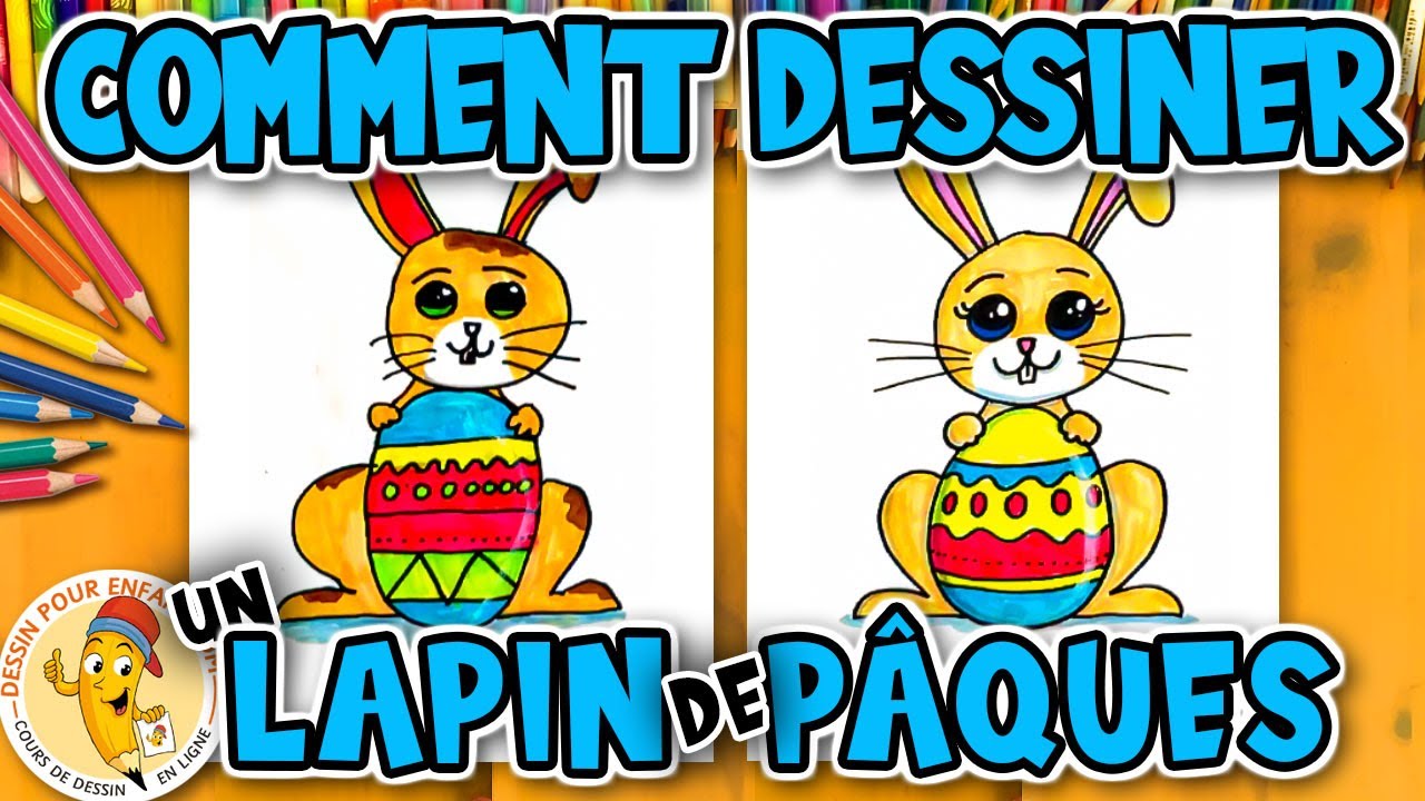 Comment Dessiner un LAPIN de PAQUES